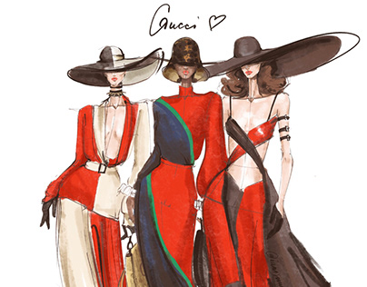 Gucci Fashion Sketch