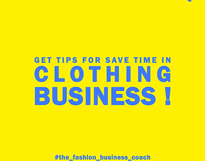 Get tips for save time in clothing business!