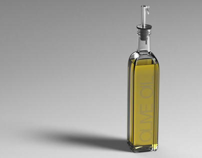 3D renders of oil bottle (2013)