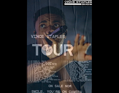 Poster Design for an upcoming Vince Staples shoot.