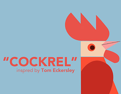 Cockerel - Inspired by Tom Eckersley