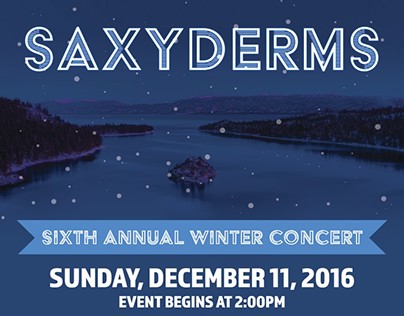 Saxyderms Winter Concert Poster