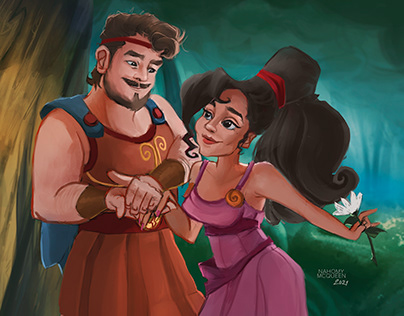 Cosplay a Hercules y Megara (Mi novio y yo)