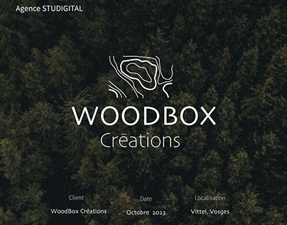 Brand Design WoodBox Créations (Studi)