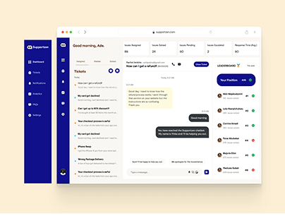 Chat Support Dashboard
