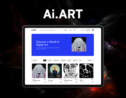 Ai.Art Digital Art Market Concept