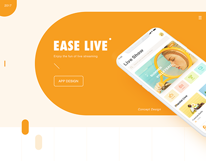 Ease Live app design