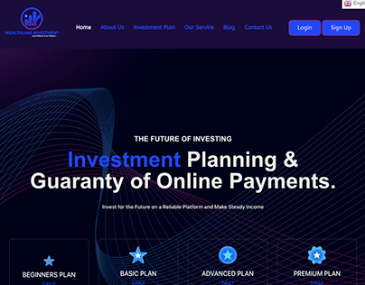 Investment Website/ Bitcoin Website/Broker website