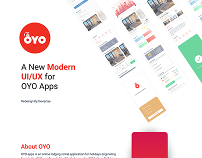 Modern UI/UX for OYO Application