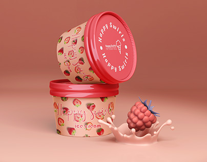 Happy Swirls| Ice cream shop| Brand identity