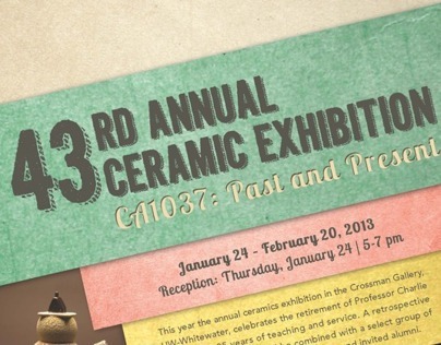 Ceramic Exhibition Poster and Mailer