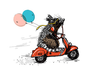 Ratty illustration series