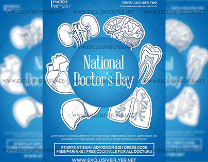 National Doctors Day Vol2 - Premium Flyer Template