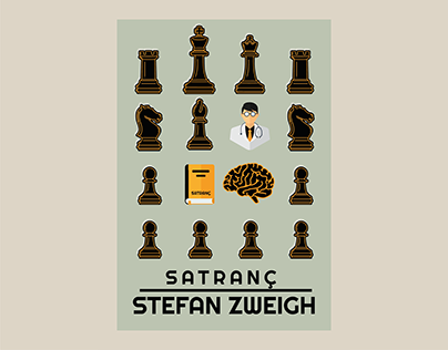 Stefan Zweig - Satranç / Hareketli Kitap Kapağı