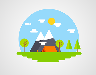 Camping Themed T-shirt Graphics