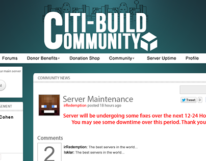 Citi-Build minecraft server Concept Design