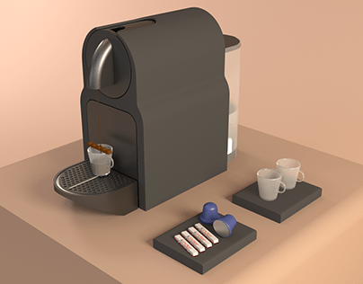 The Nespresso set up