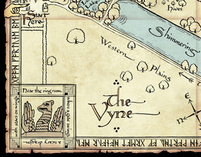 Tolkien inspired map for The Vyne