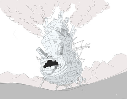 Ilustración base castillo ambulante