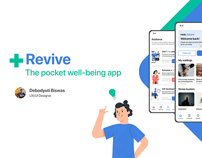 Revive - Well-being app (UX/UI Case Study)