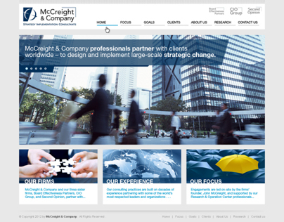 McCreight & Company - web design