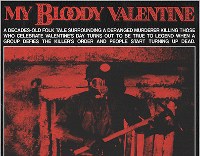 FILM POSTER-MY BLOODY VALENTINE 1981 BY GEORGE MIHALKA