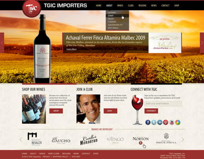 TGIC Importers - web design