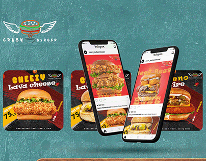 Designing a visual identity for Crazy Burger restaurant