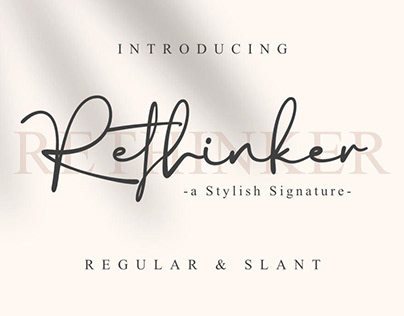 Rethinker a Stylish Signature