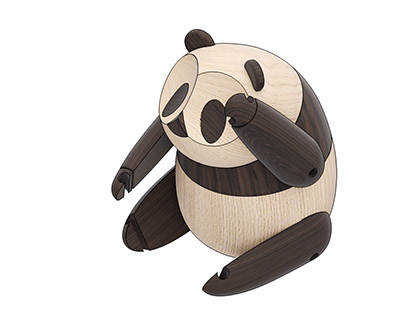 How to make a wooden panda