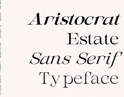AristocratEstate – Luxury Serif Type
