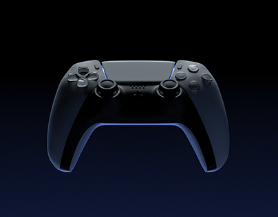 PlayStation 5 (PS5) Dualsense Controler 3D Render