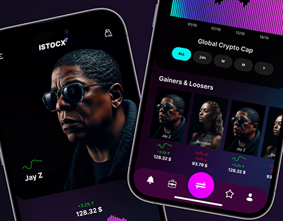 ISTOCKX: An iOS Concept for Influencers Crypto App
