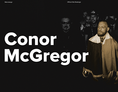 Conor McGregor personal website - redesign concept