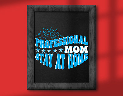 professional mom t-shirt design