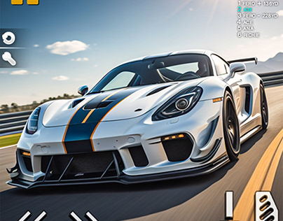 car racing game icon