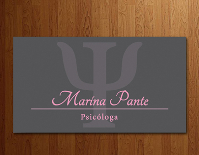 Cartão de Visita - Psicóloga Marina Pante