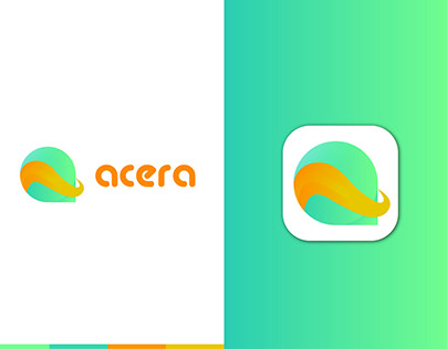 Acera Modern Letter A Logo