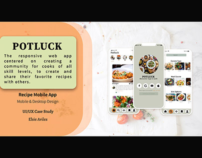 Potluck - Mobile App Design