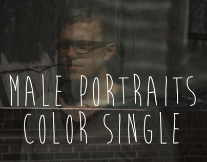 male portraits color single