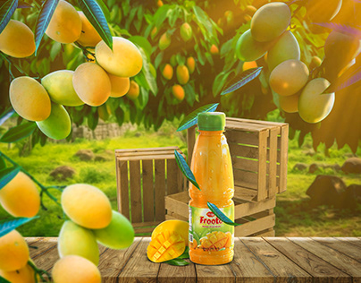 Pran Mango Juice Product Manipulation in Photoshop