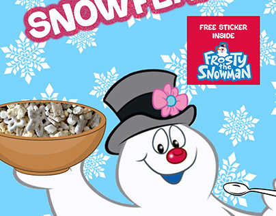 Frosty's Snowflakes (Cereal Box Design Project)