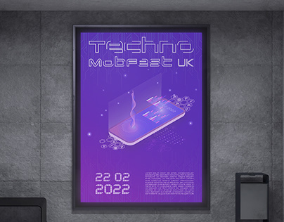 Poster for festival of new technologies