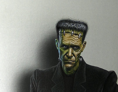 Halloween Drawing: The Monster of Frankenstein