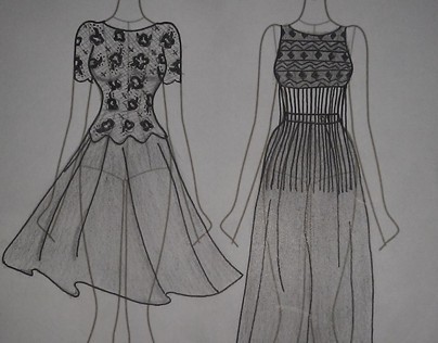Fashion Sketches-1920's inspired trend