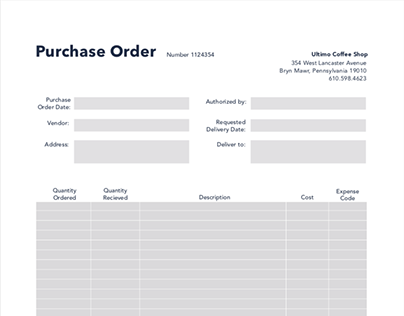 Purchase Order & Expense Report Design