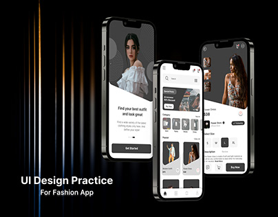 UI Design Practice for Fashion App