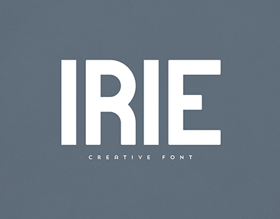 Iris free font. freebie