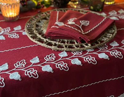 Hand Embroidered Tablecloths