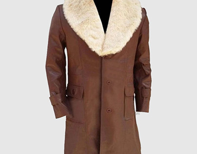 Ron Burgundy Anchorman 2 Brown Fur Coat